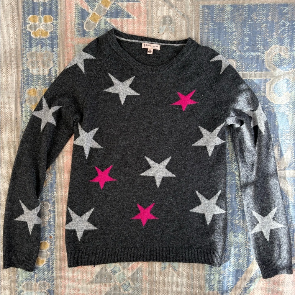 Philosophy Star Patterned Cashmere Sweater